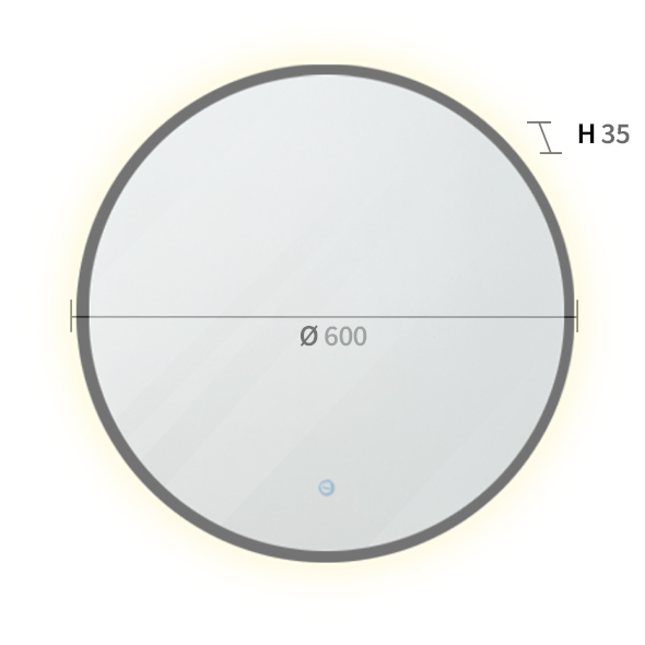  LED  아라 블랙, 블랙 라인  거울조명 35W 2style