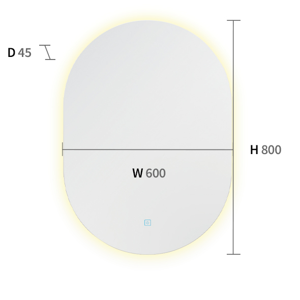 LED 루미아 타원 거울조명 30W