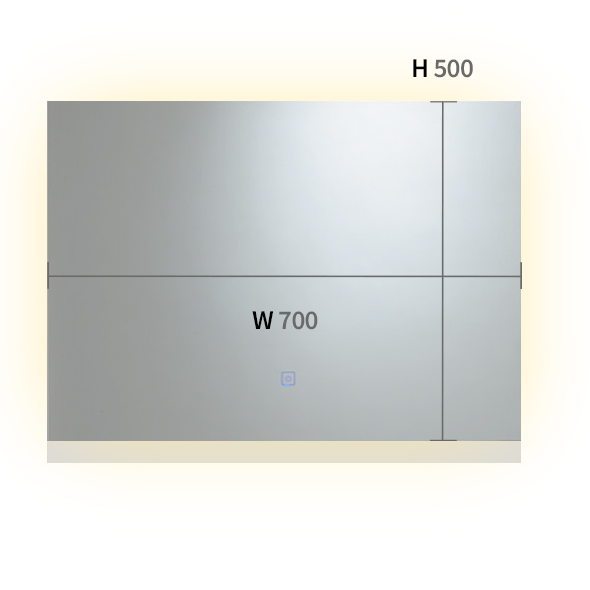 LED 물빛 사각 거울조명 36W
