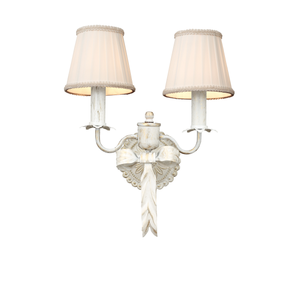 모던리본 엔틱 2등 갓 벽등(엔틱, 화이트엔틱)