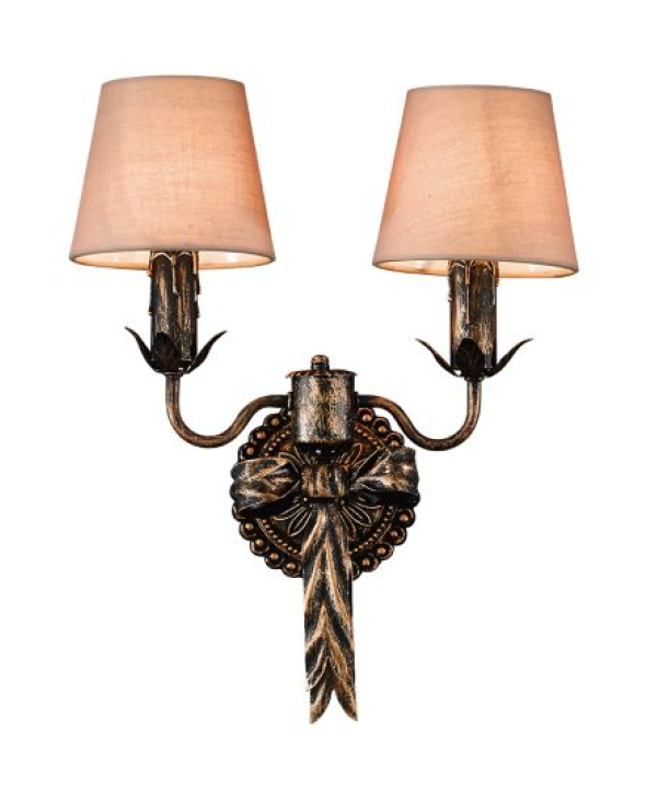 모던리본 엔틱 2등 갓 벽등(엔틱, 화이트엔틱)