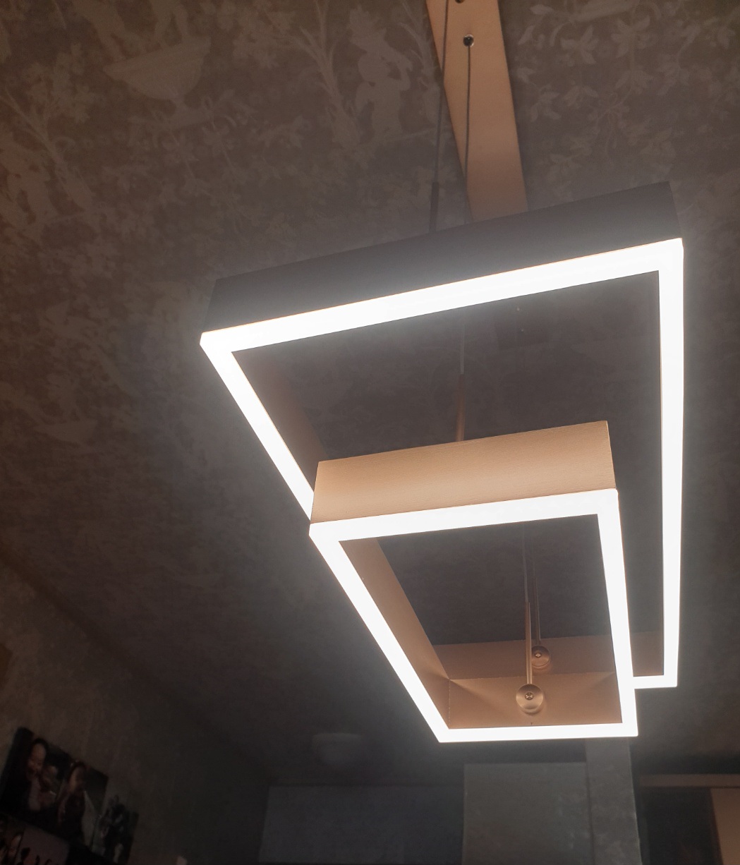 LED 스퀘어 2단 식탁조명 식탁등 50W 